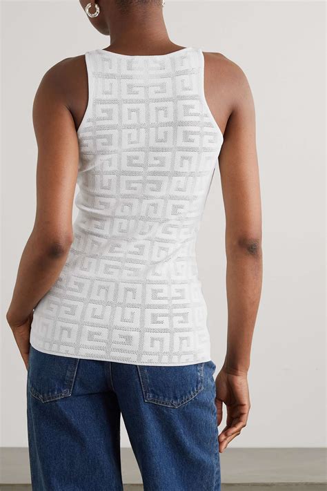 givenchy 4g jacquard top|Slim tank top in 4G jacquard .